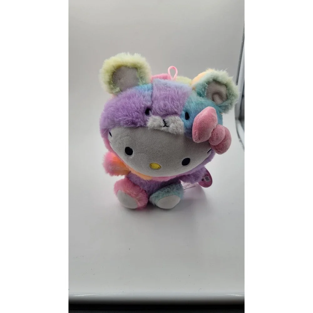 Sanrio Hello Kitty Rainbow Sherbet Bear Costume Plush Stuffed Toy 10 Inch‎